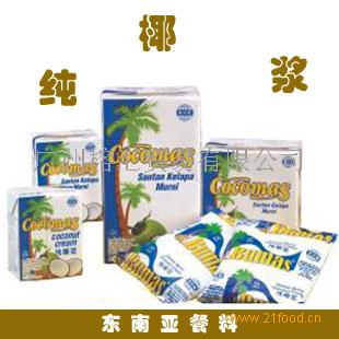 供应印尼金椰子椰浆印度尼西亚原装进口甜品必备
