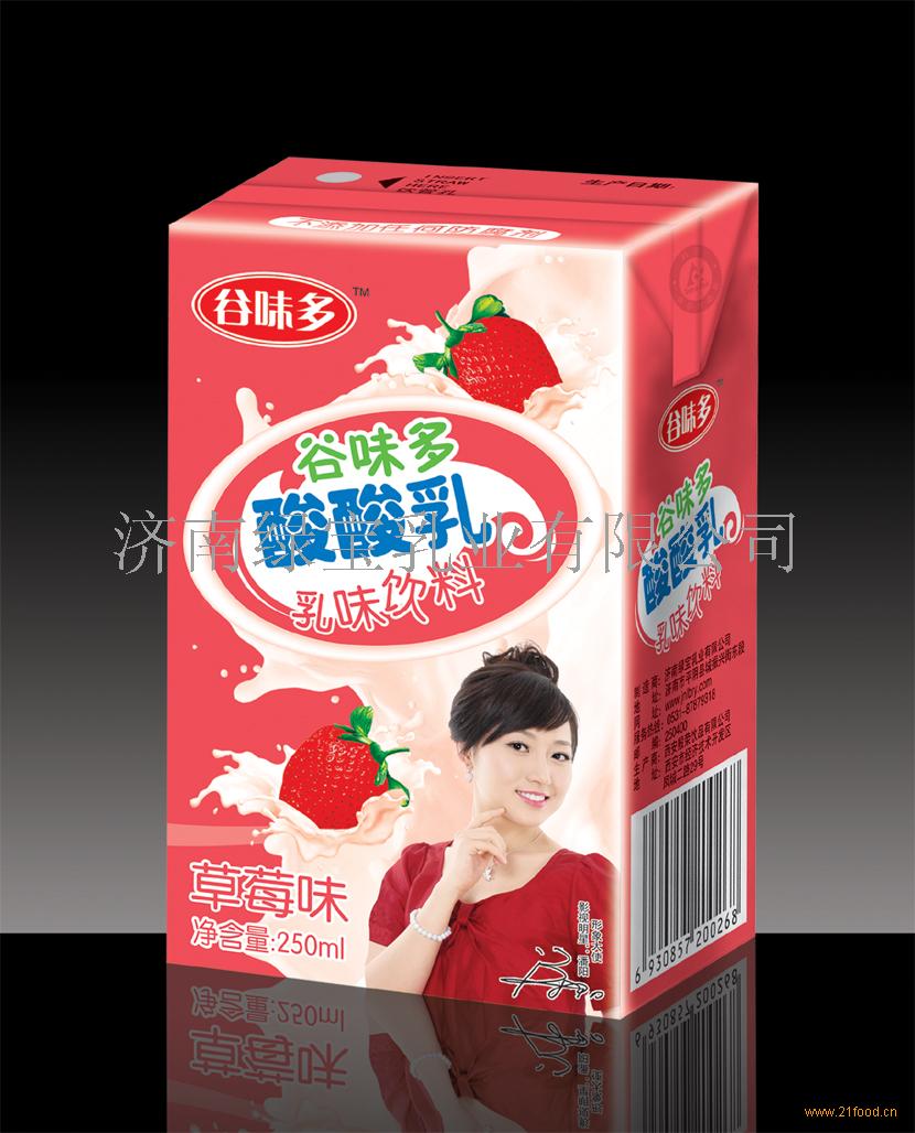 ... 乳奶味饮品 草莓味_山东济南__液态奶-食品商务网